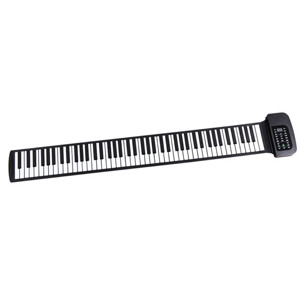 Portable 88 Keys Silicone Flexible Roll Up Piano Foldable Keyboard Hand-rolling Piano with Battery - Image 3