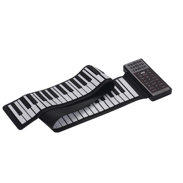 Portable 88 Keys Silicone Flexible Roll Up Piano Foldable Keyboard Hand-rolling Piano with Battery - Image 2